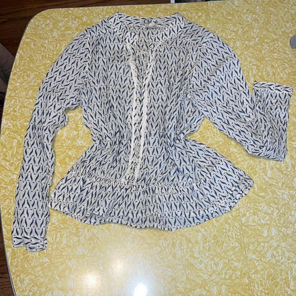 gorgeous vintage Chloe Peasant blouse